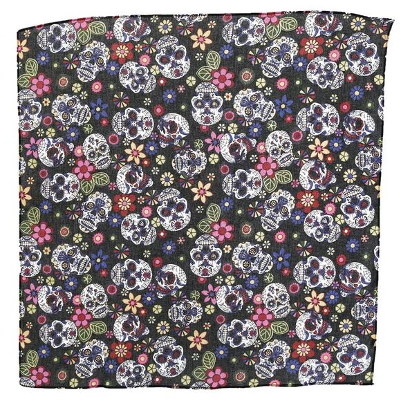 CTM Day of the Dead Skull Print Bandana - Picture 1 of 6